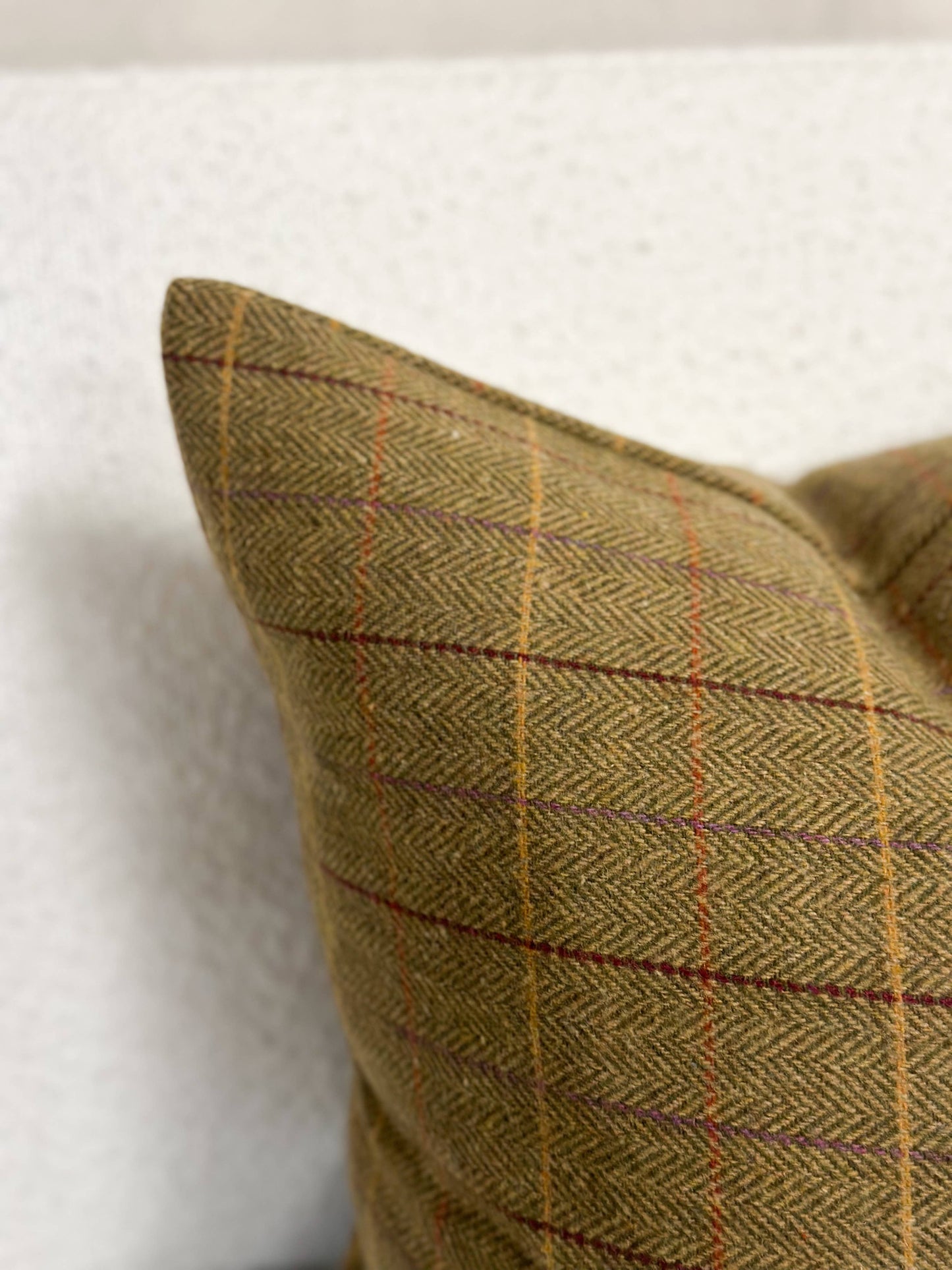 Wool Blend 45x45 - Olive Tweed
