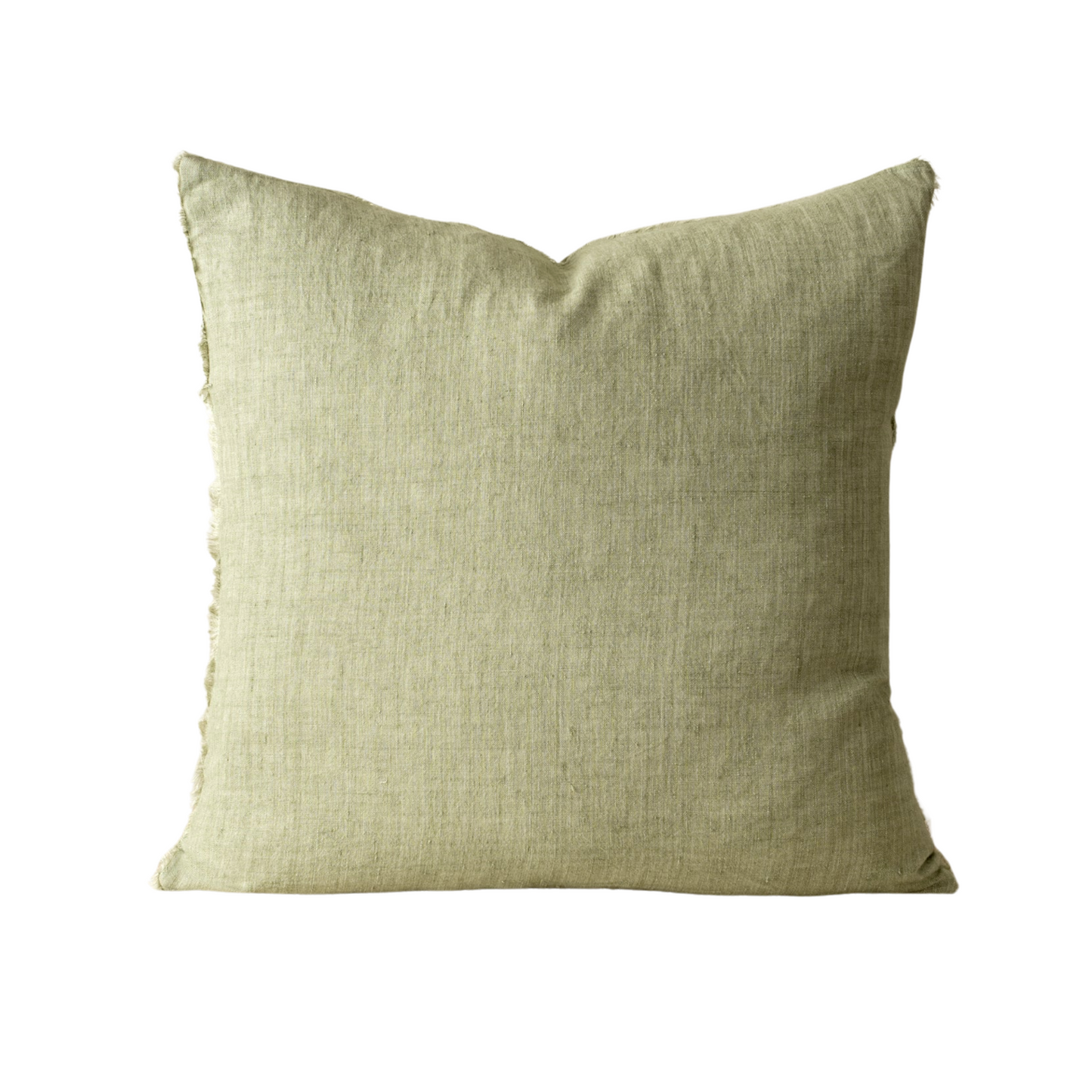 Lina Linen Pillow, Olive