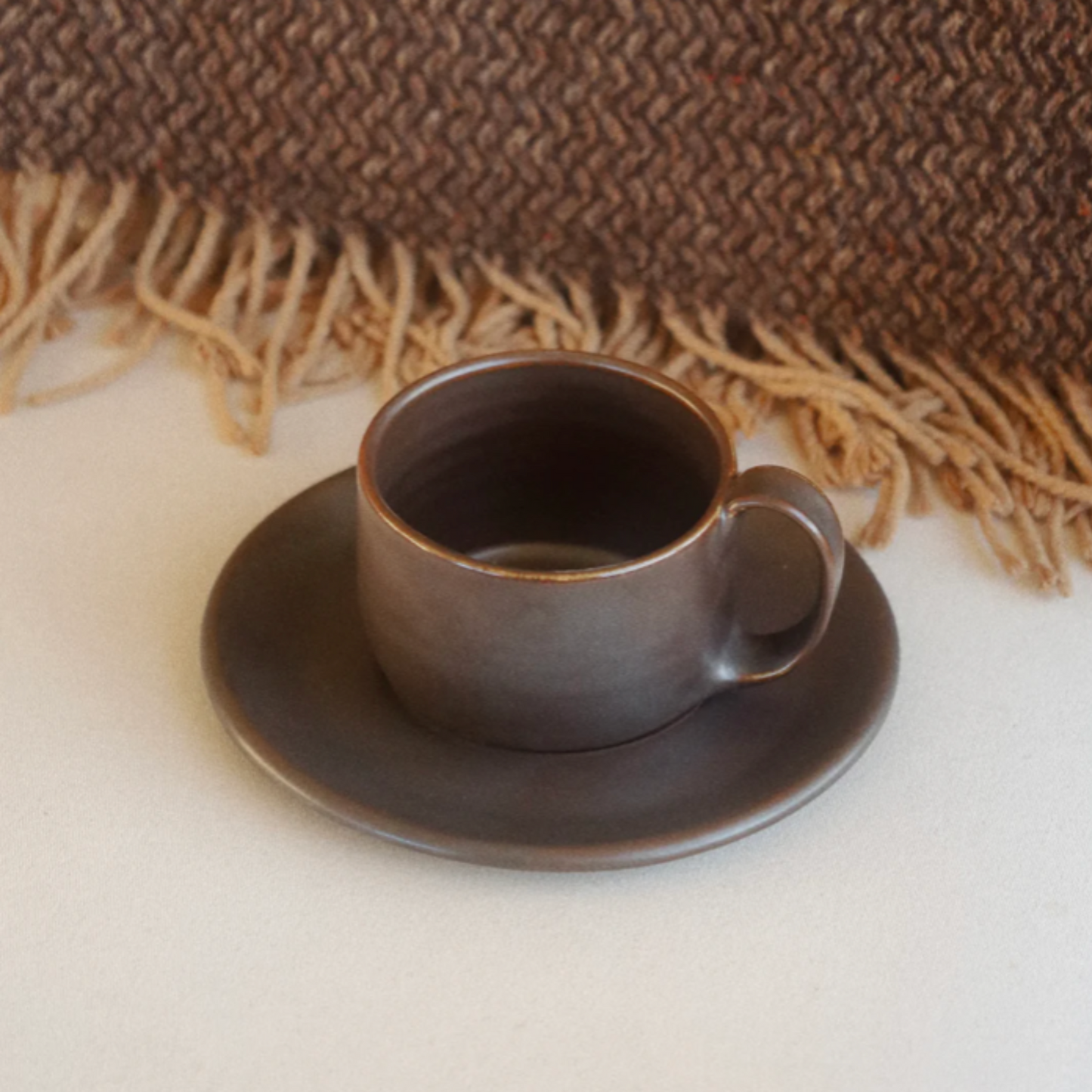 Capuccino Mug and Saucer Set