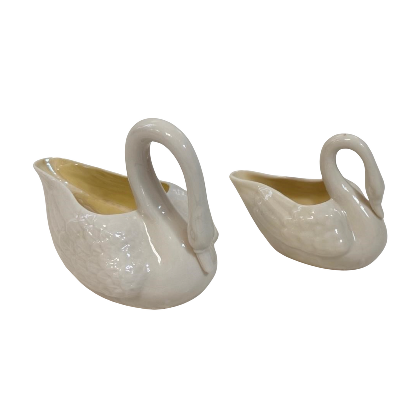 Belleek Irish Porcelain Swan Dishes