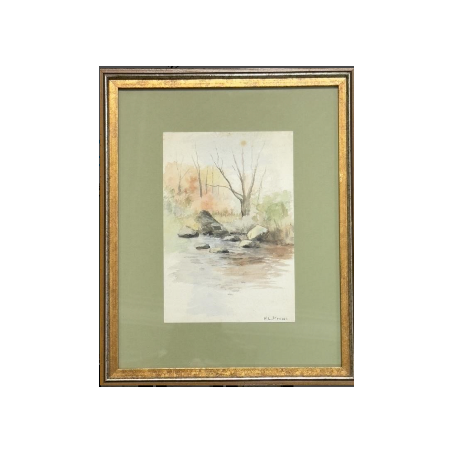 Harriet Louise Jerome Signed Watercolor