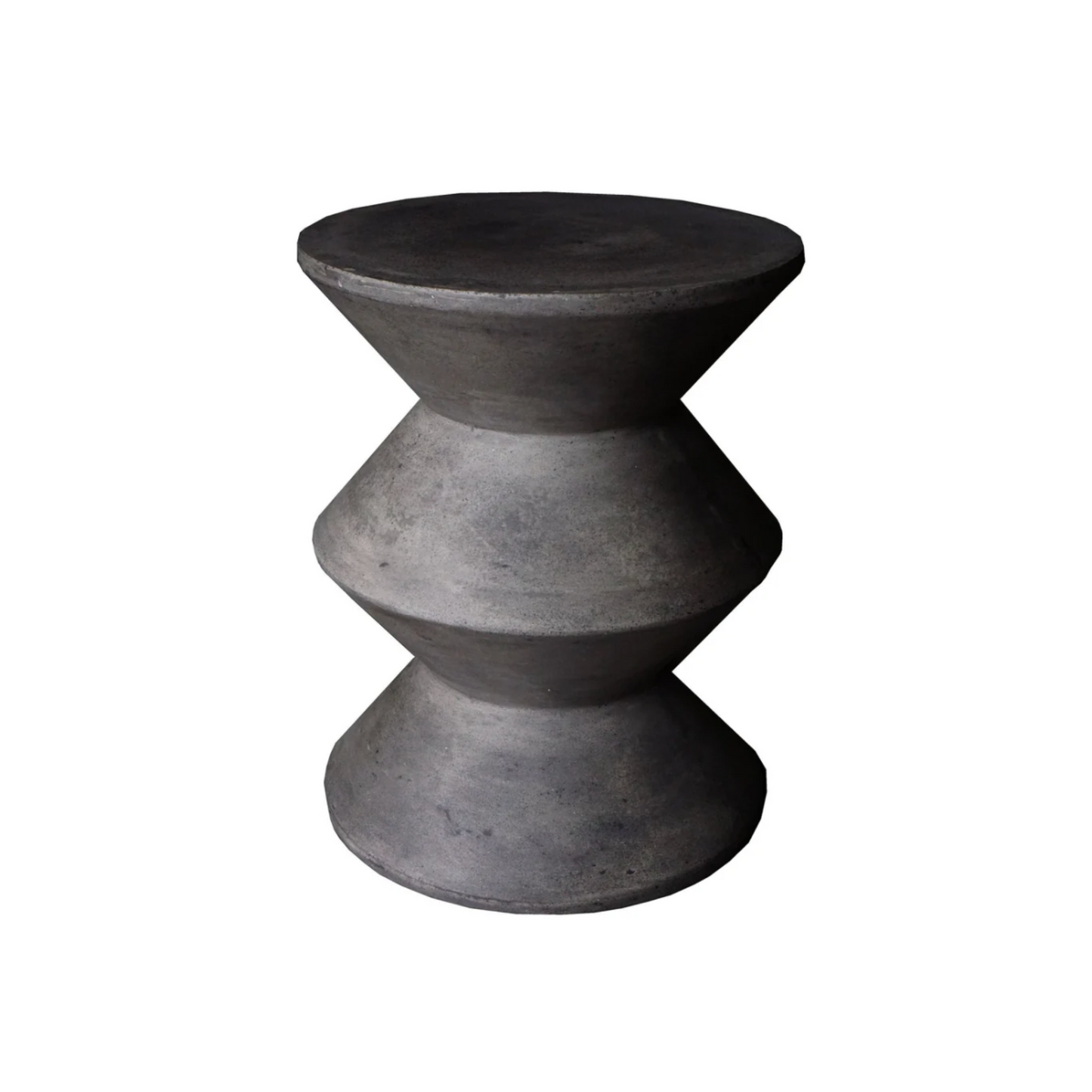 Concrete Inverted Side Table - Dark Grey