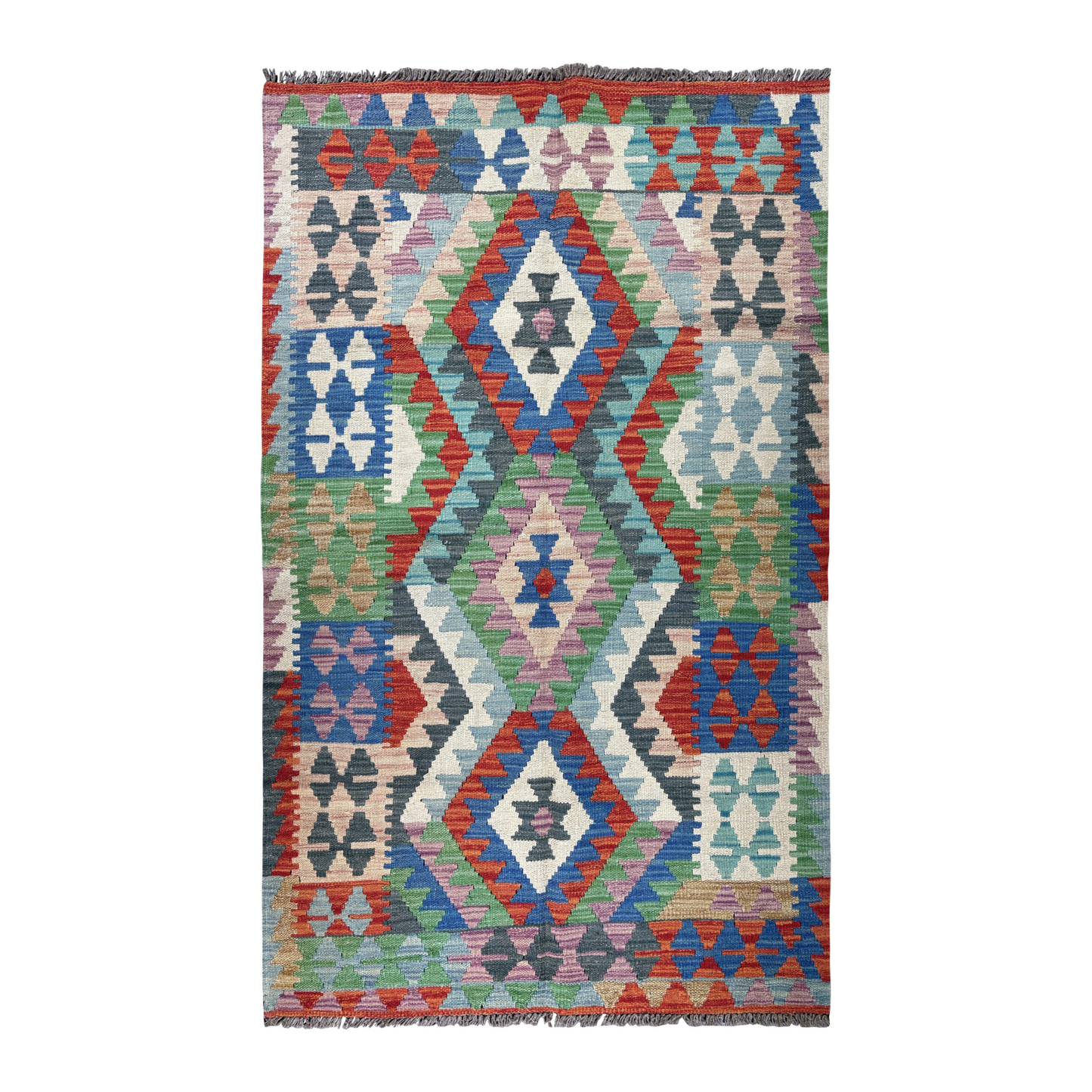 Kilim Maimana Wool Rug 3'4" x 5'4"