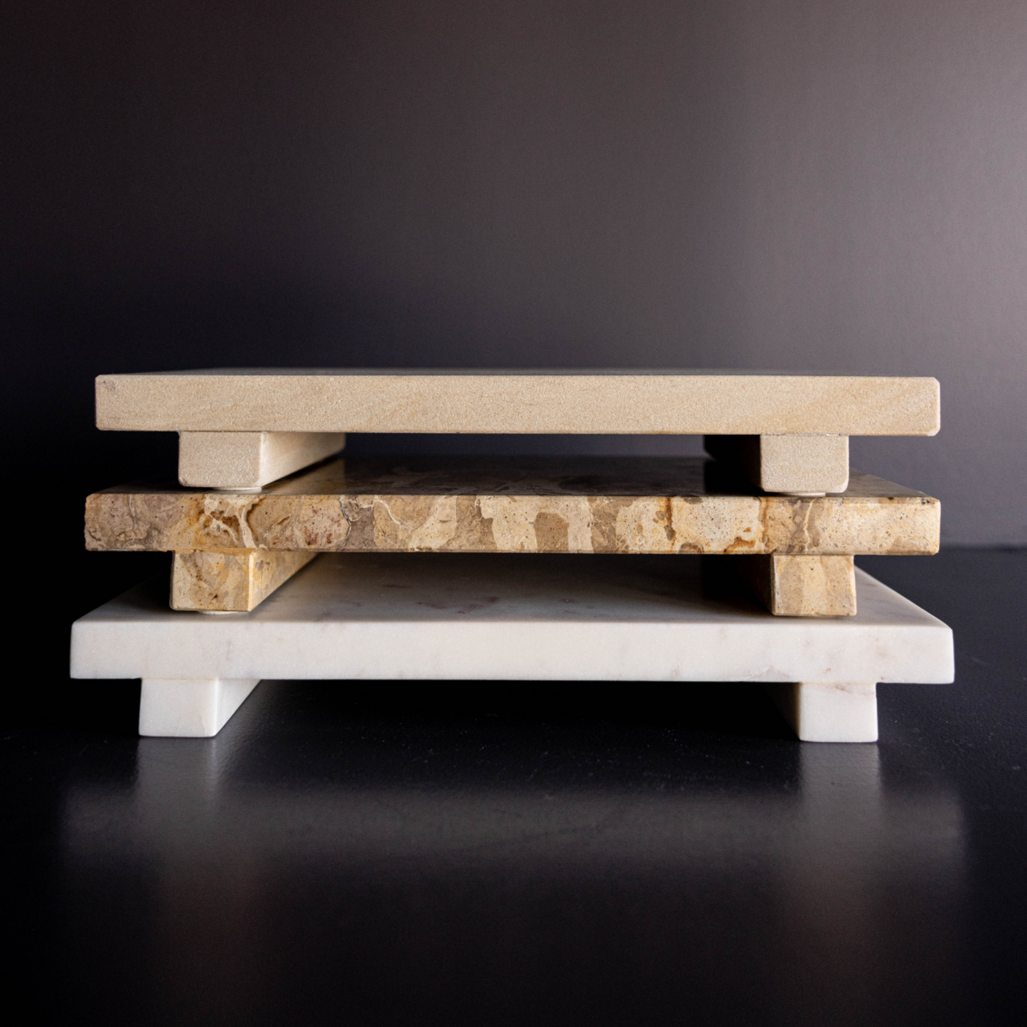 White Marble Trivet Riser