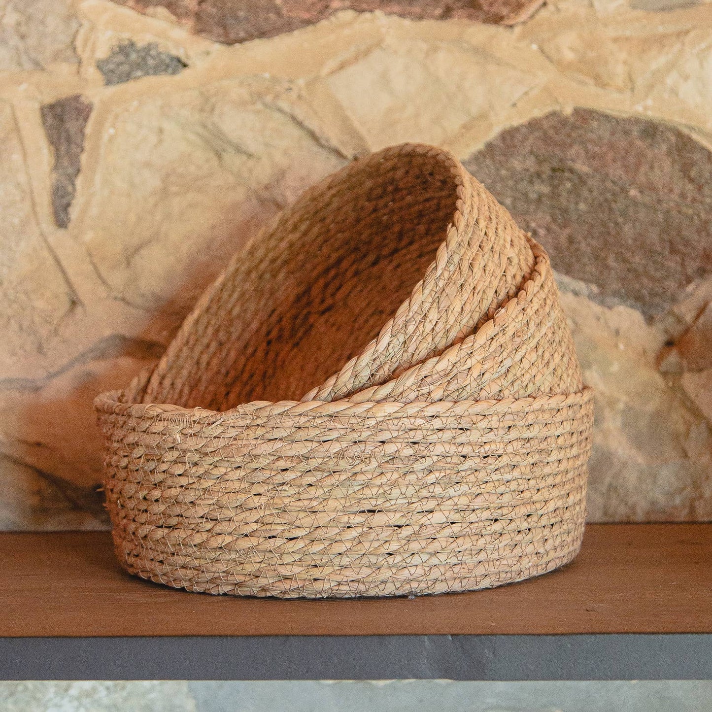 S/3 ROUND SEAGRASS BASKETS🇨🇦