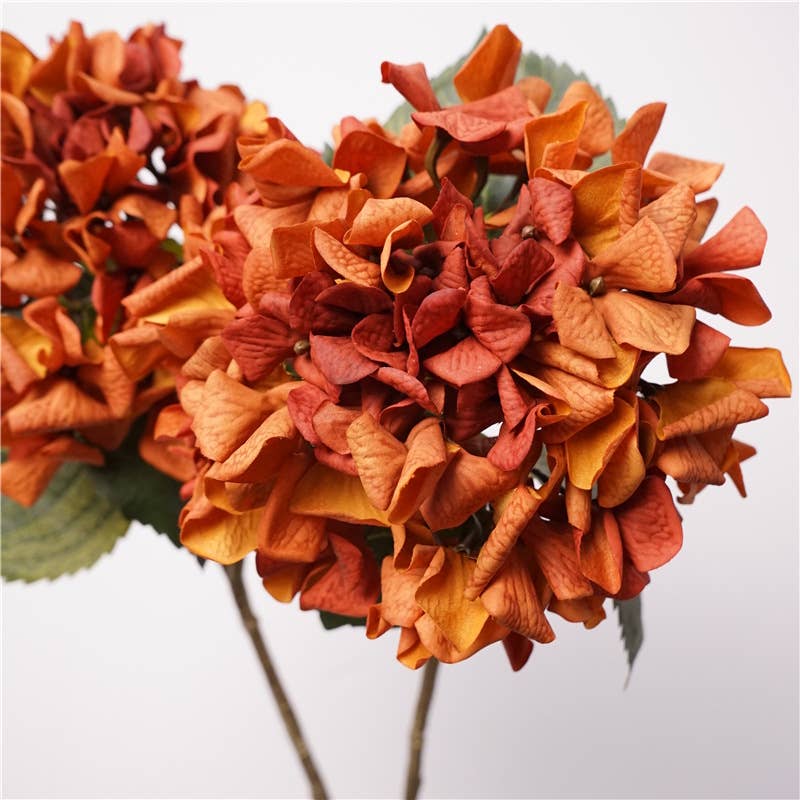 24"Lux Designer-Grade Ultra-Realistic Hydrangea–(7"Bloom)