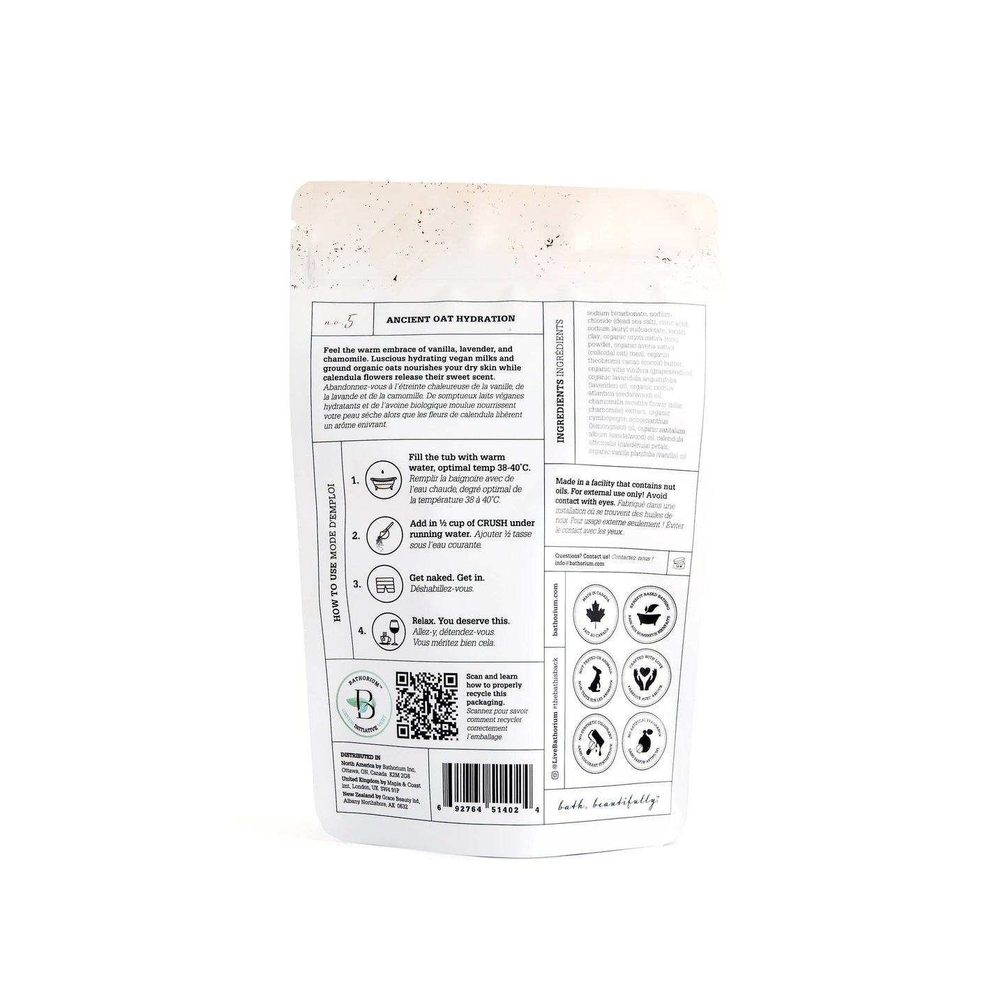 Ancient Oat Hydration Crush Bath Soak 600g 🇨🇦