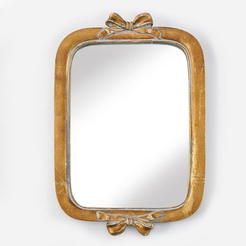 Gold Antique Mirror w/ Bows