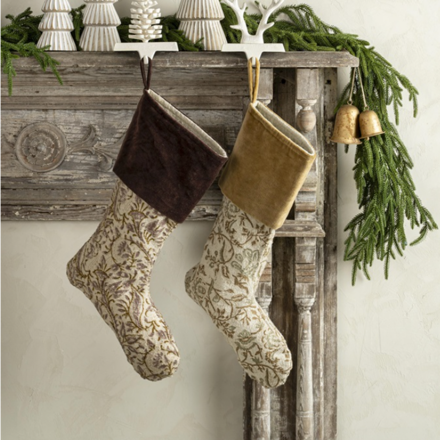 Rani Block Print Velvet Stocking