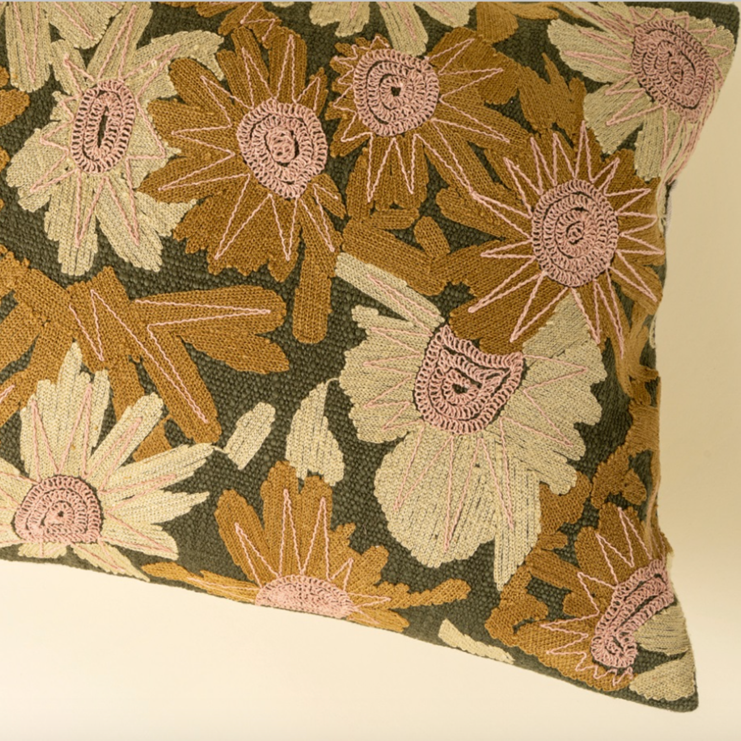 16x24 Flower Grove Embroidered Pillow