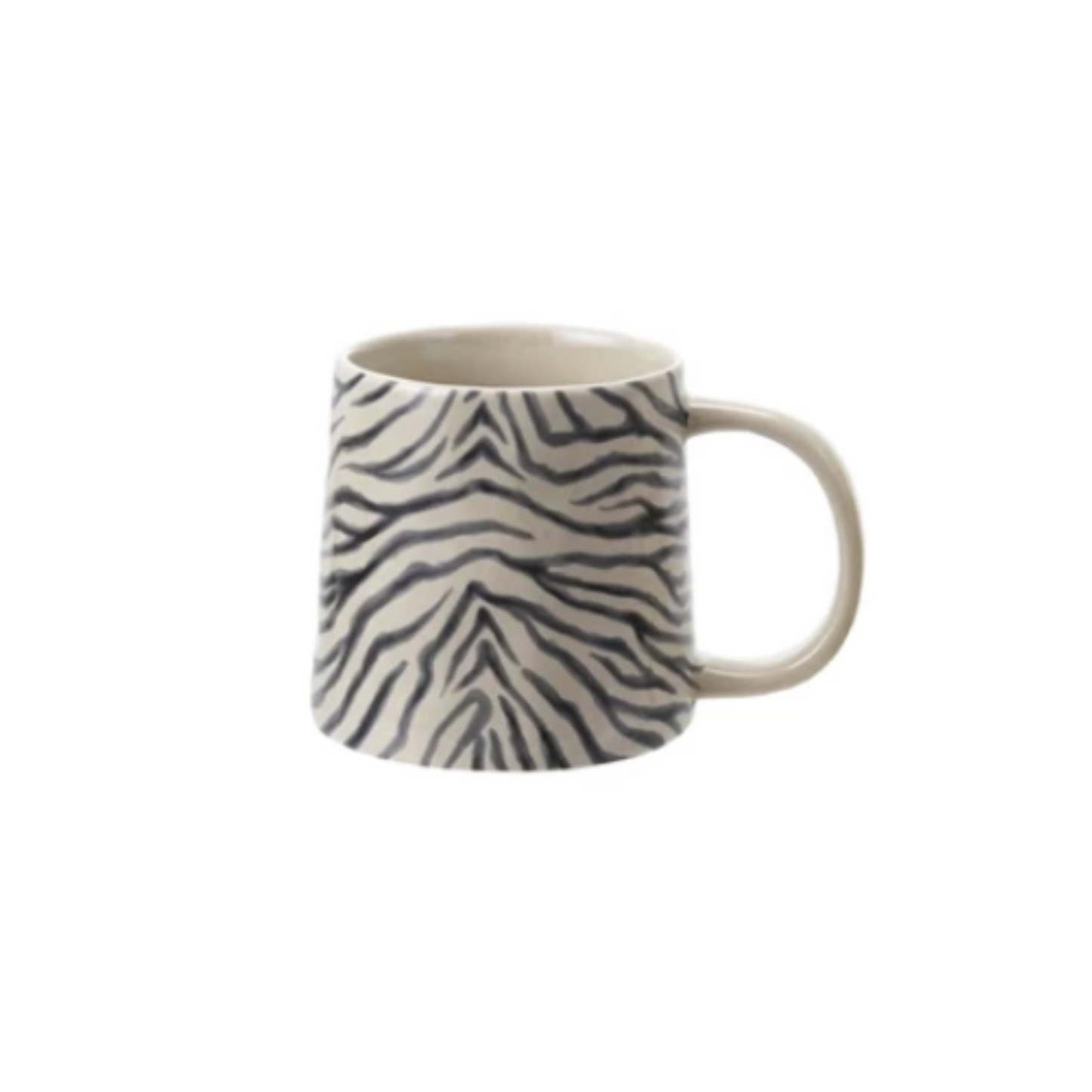 14 oz. Stoneware Mug with Animal Print Decal