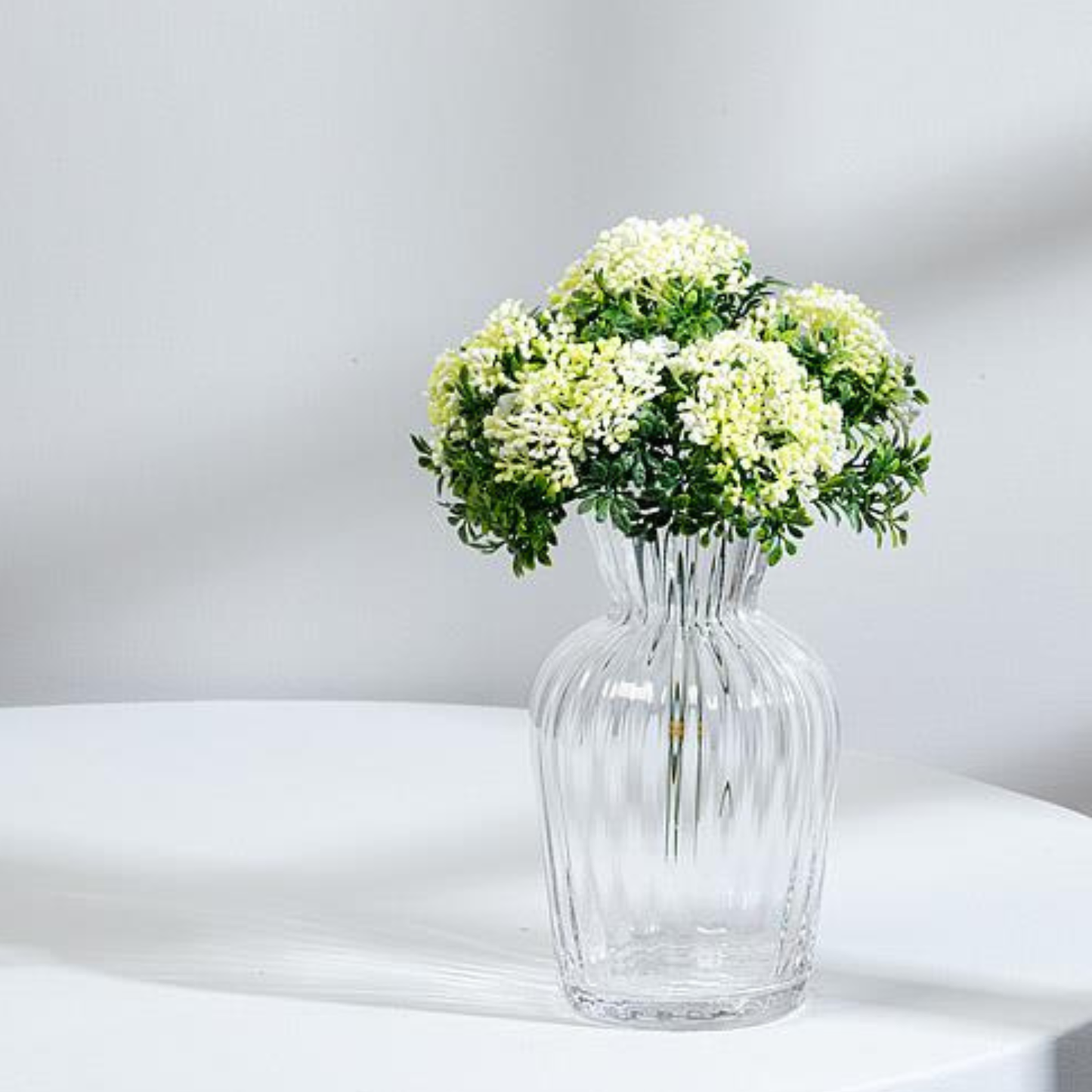 White Buds 5 Spray Bouquet 8"