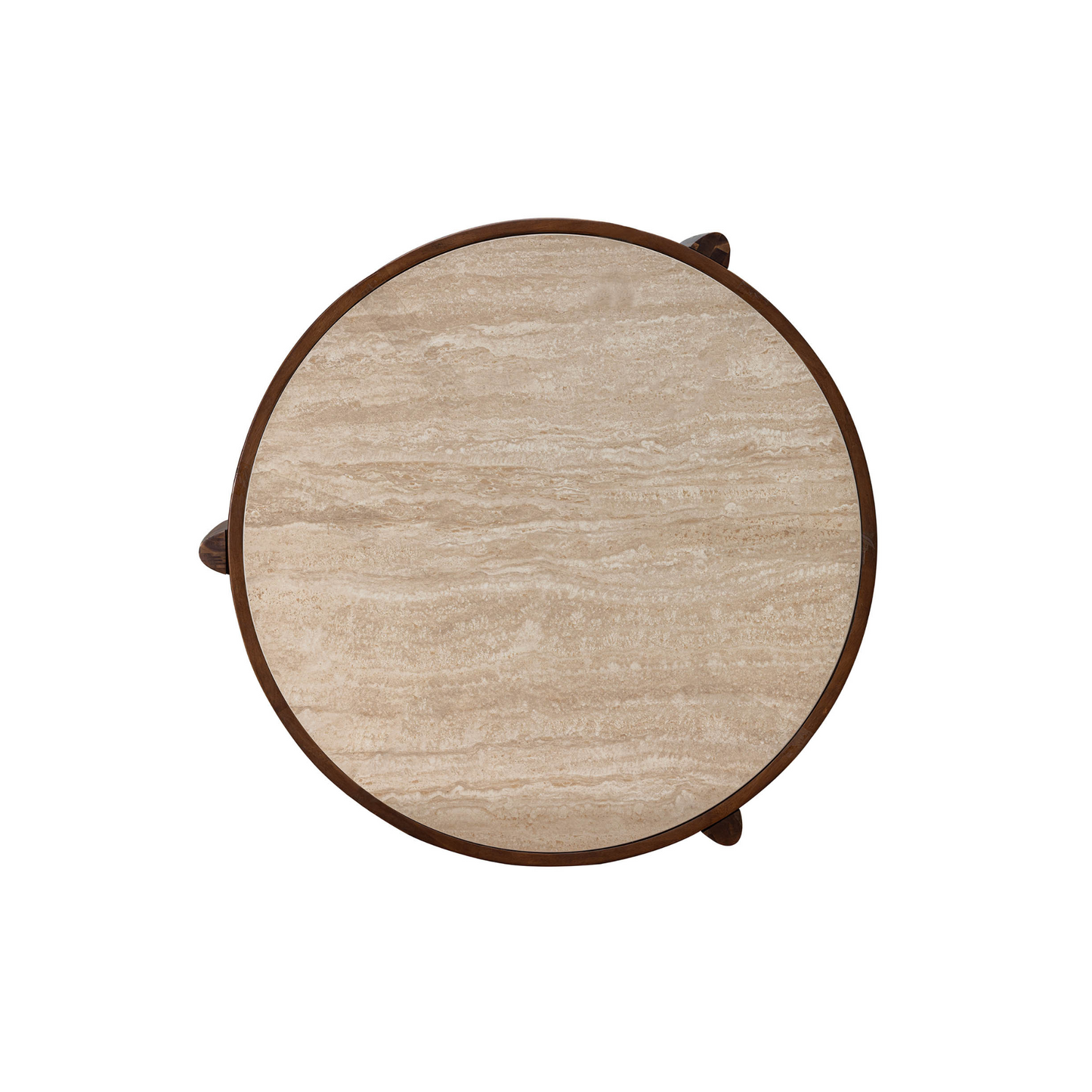 Remix Round Coffee Table - Travertine