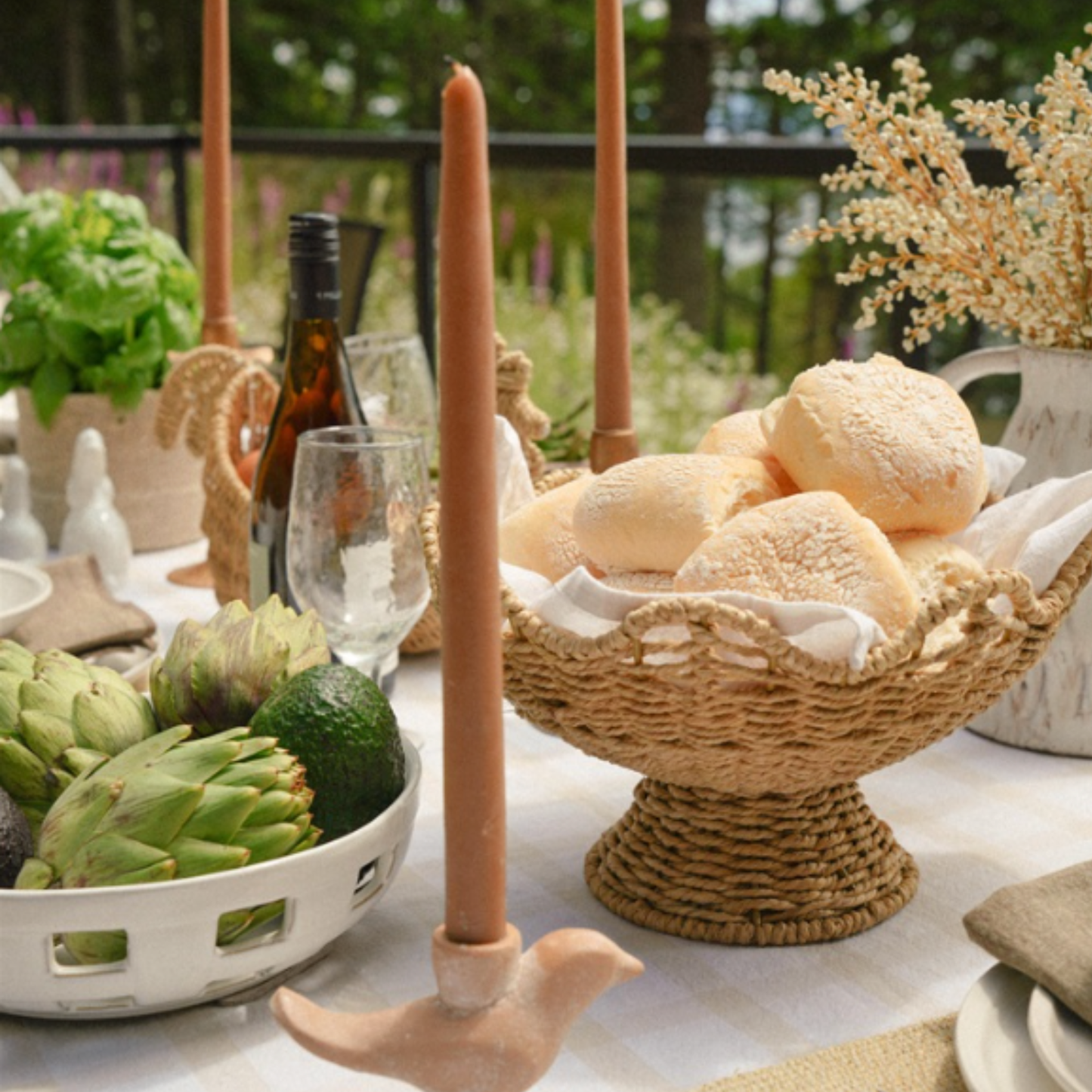 Cleo Scalloped Fruit Basket