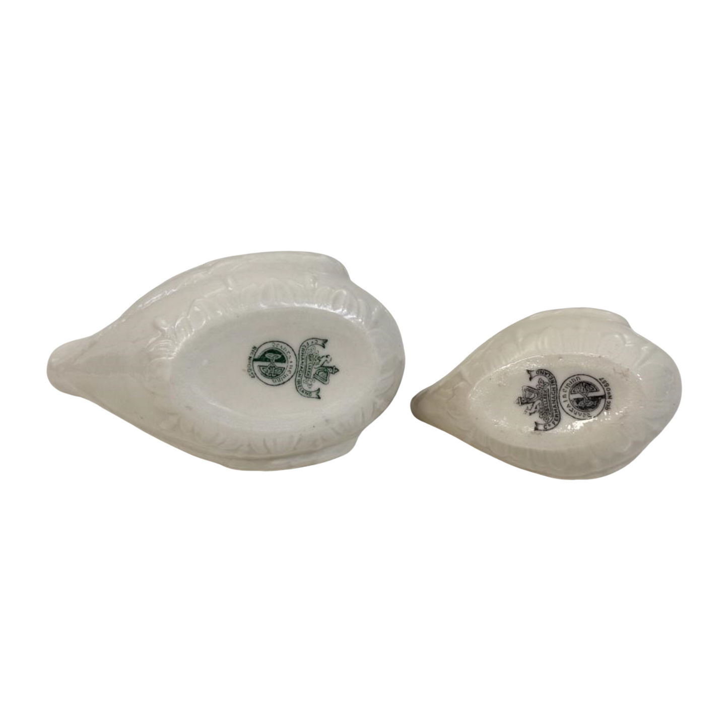 Belleek Irish Porcelain Swan Dishes