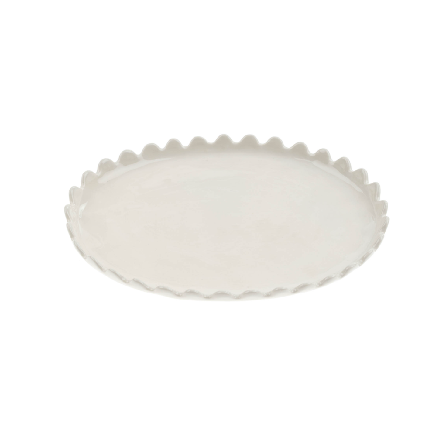 Scalloped Oval Plate L