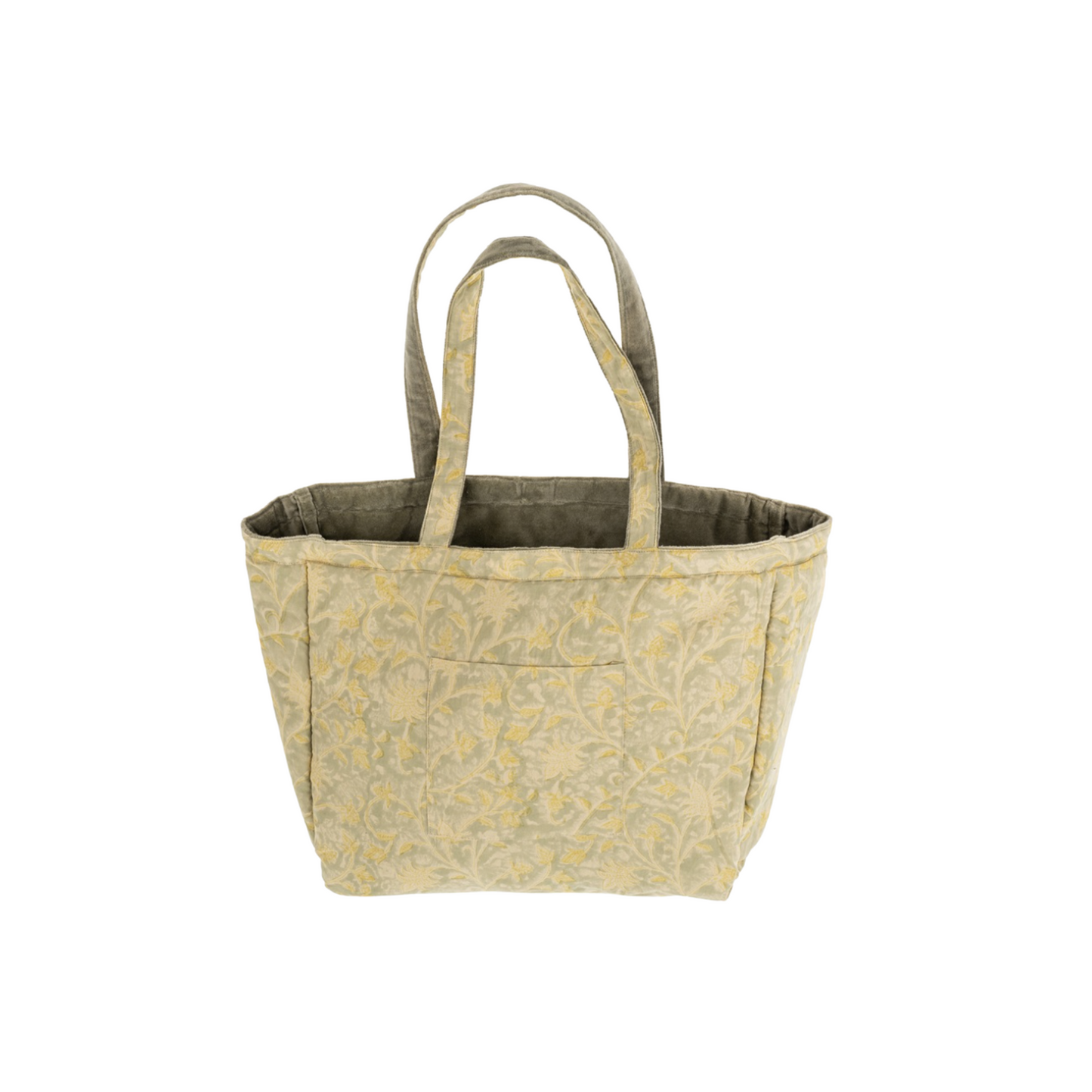 Block Print Velvet Reversible Tote