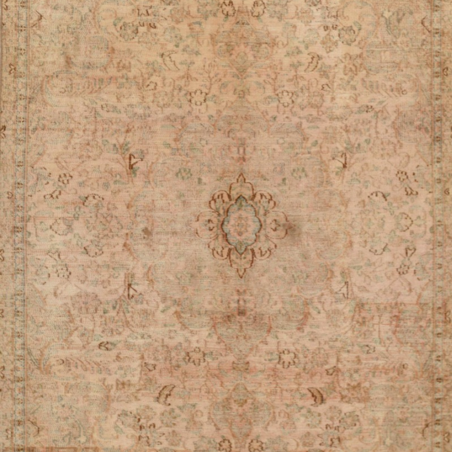 Mahal Stonewash Overdyed Vintage Hand Knotted Wool 5'7" x 8'6"