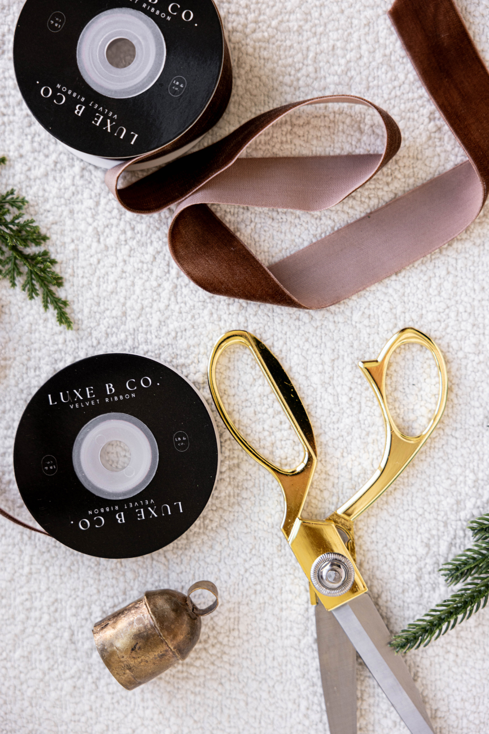 Brown Velvet Ribbon Holiday Decor🇨🇦