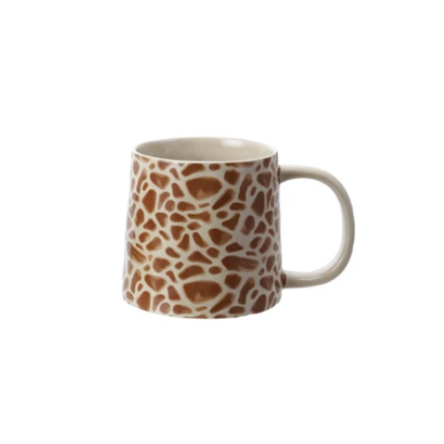 14 oz. Stoneware Mug with Animal Print Decal