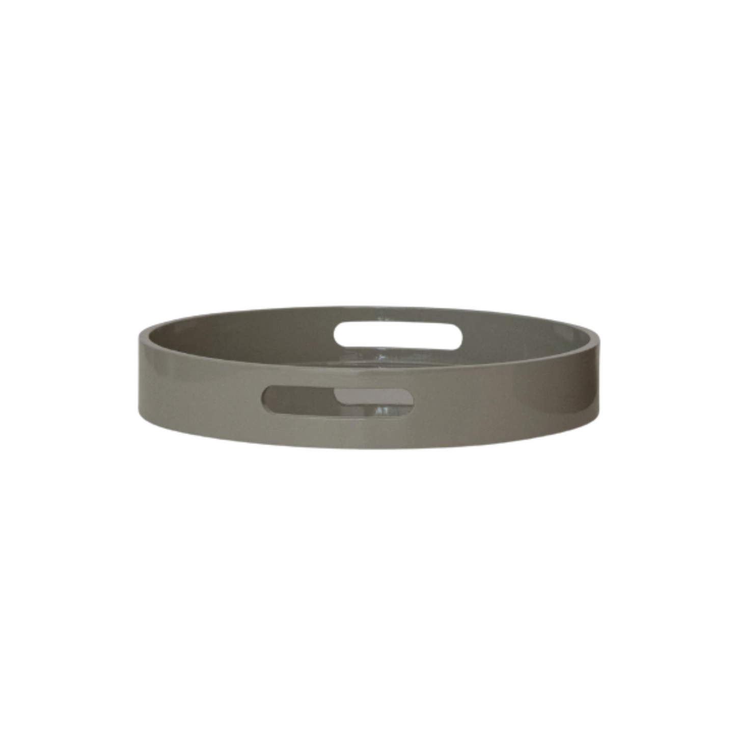 MDF Lacquered Trays w/ Handles, Set of 2