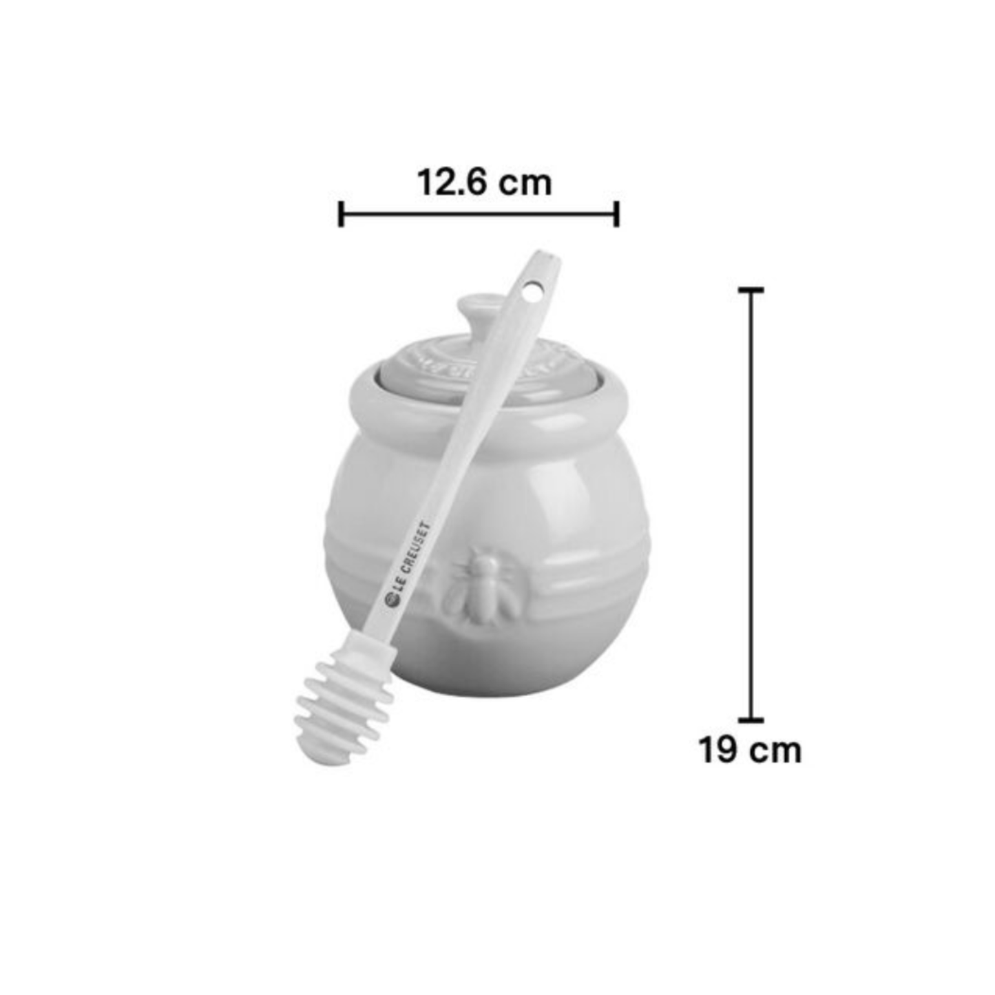 Honey Pot with Silicone Honey Dipper