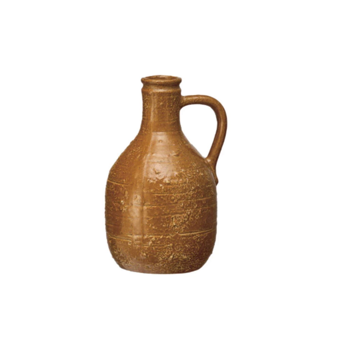 Decorative Stoneware Jug w/ Handle