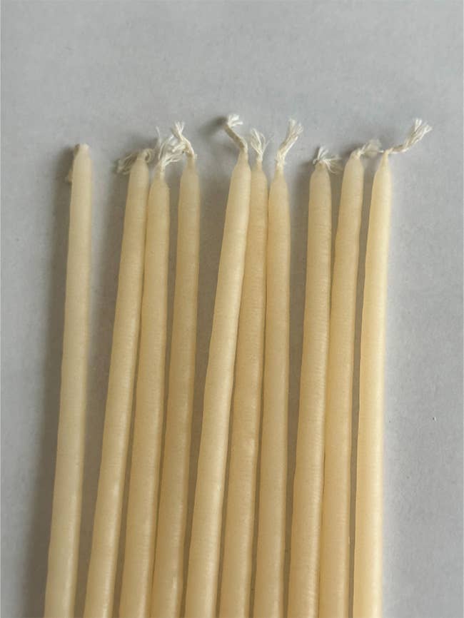 Handcrafted french birthday candles - pack of 10