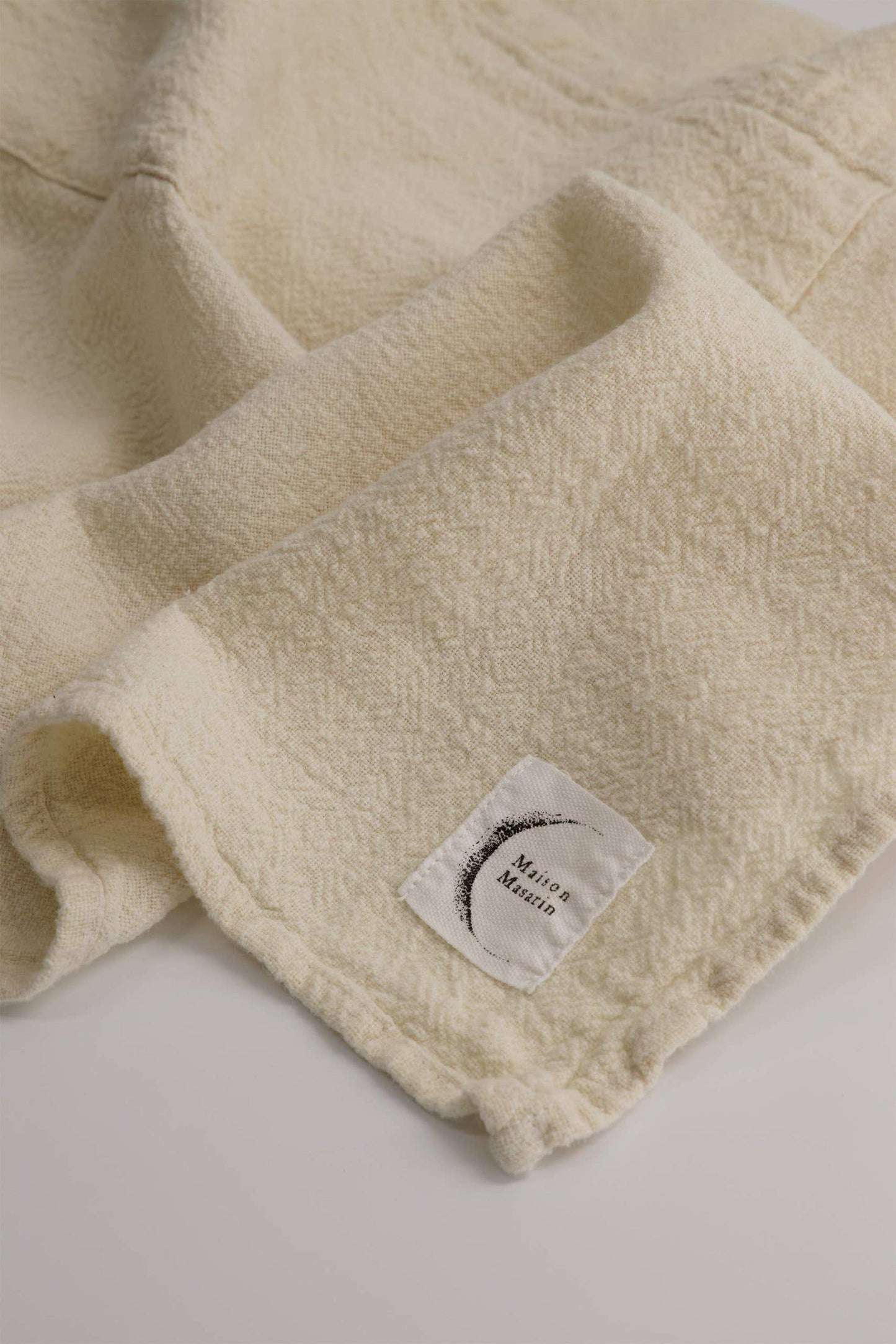 Classic french raw linen apron