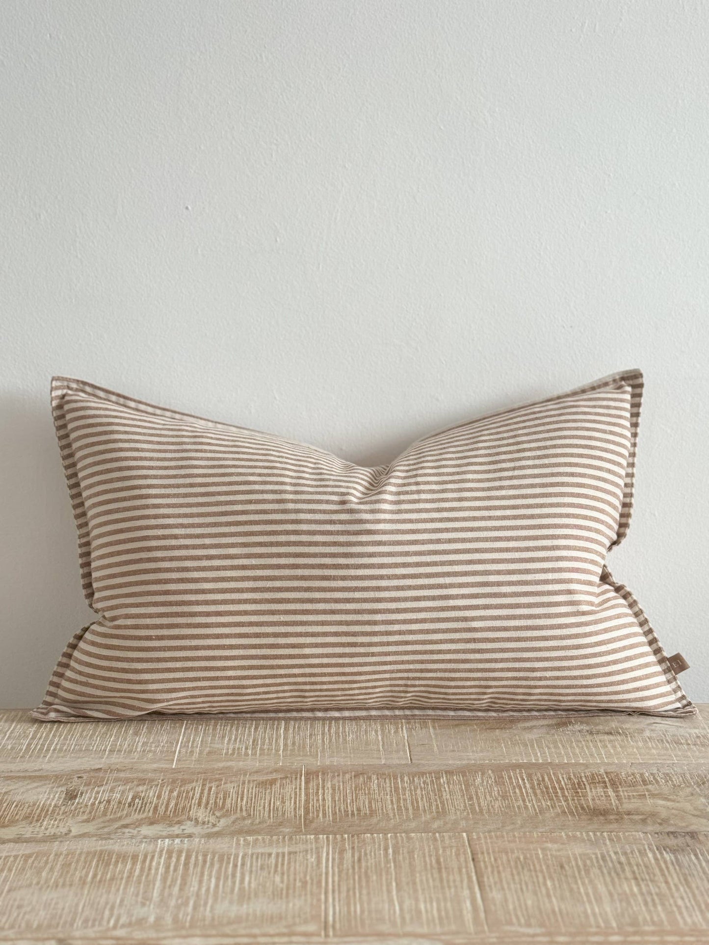 Darcy Cotton Cushion Cover 50x30 – Brown Stripe🇬🇧