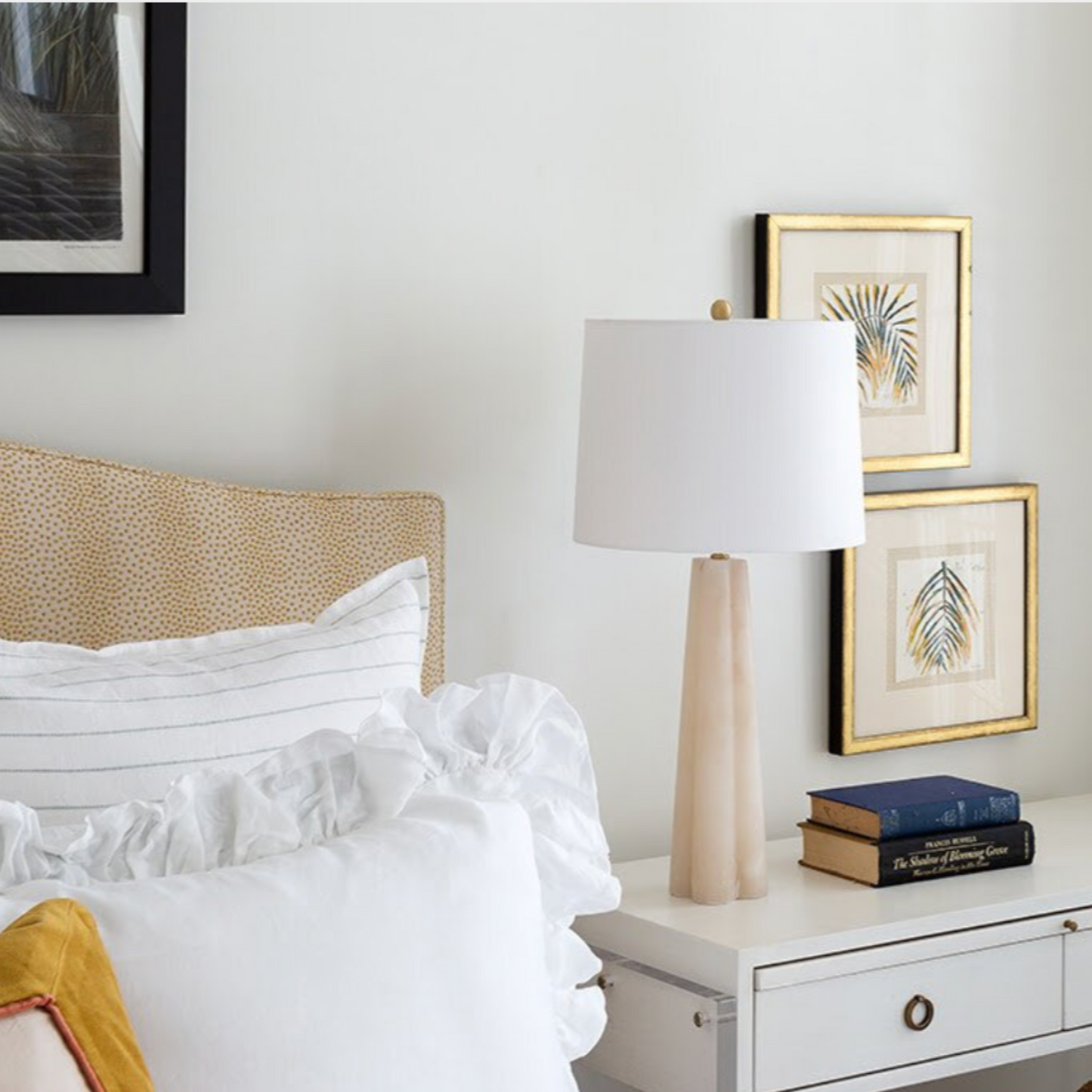 Quatrefoil Alabaster Table Lamp Small