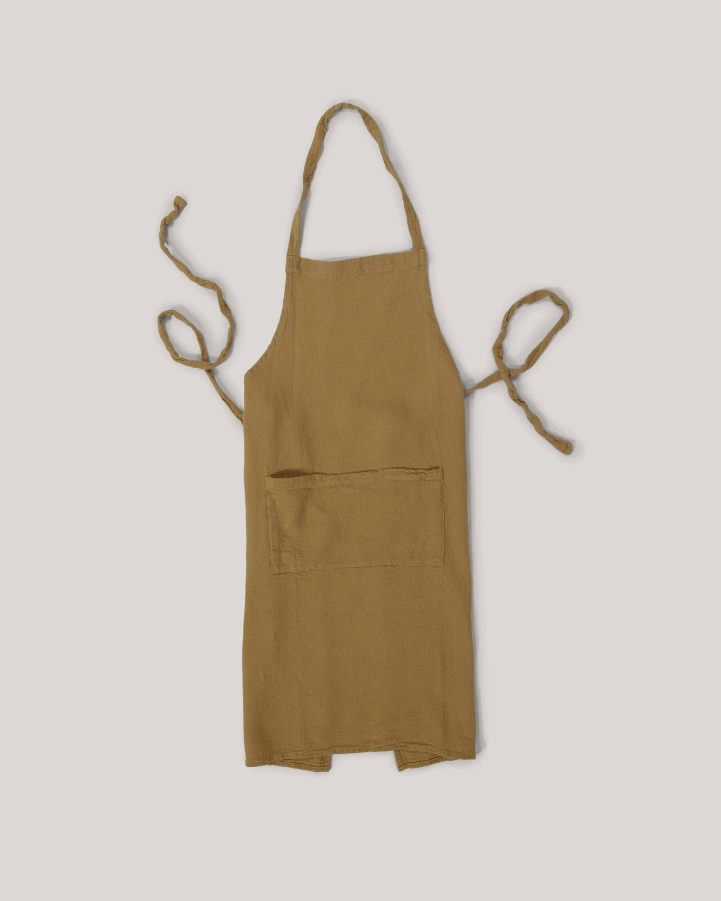 Classic french raw linen apron
