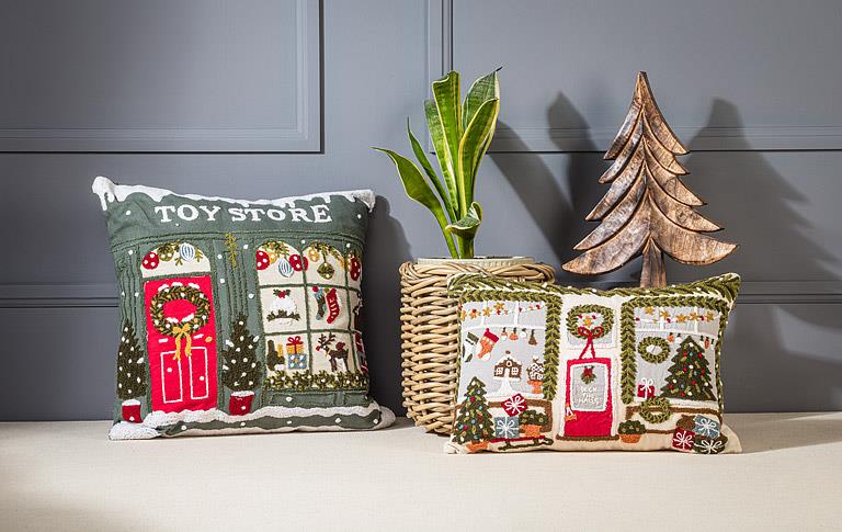 Sq Toy Storefront Pillow-17"SQ