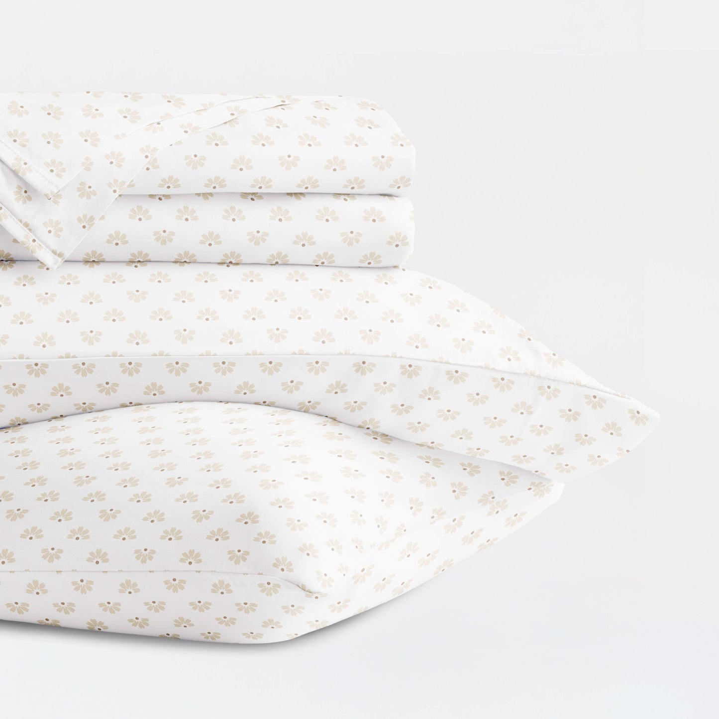 Moon Daisies 300 Thread Count Cotton Patterned Sheet Set