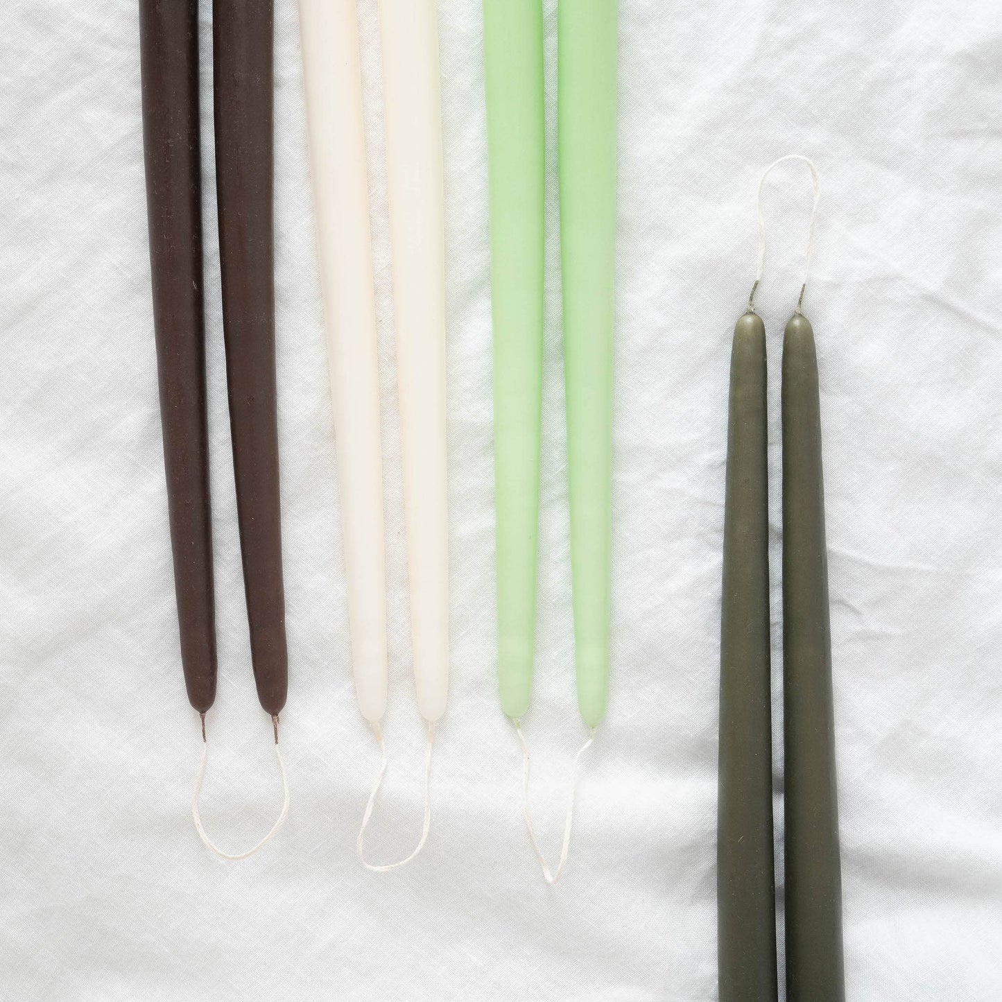 Taper Candles - Pair OLIVE🇨🇦🇨🇦