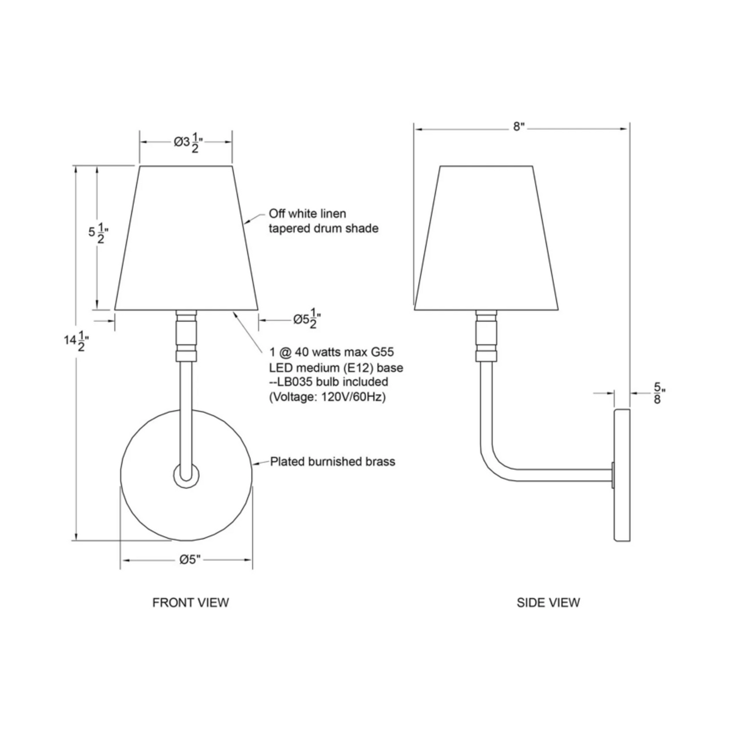 Milia Wall Sconce🇨🇦