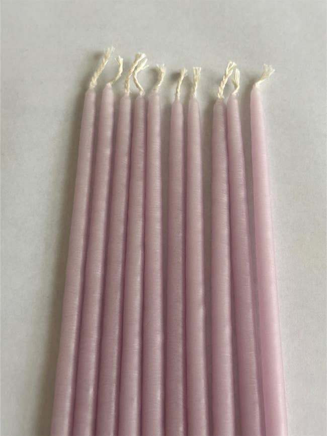 Handcrafted french birthday candles - pack of 10