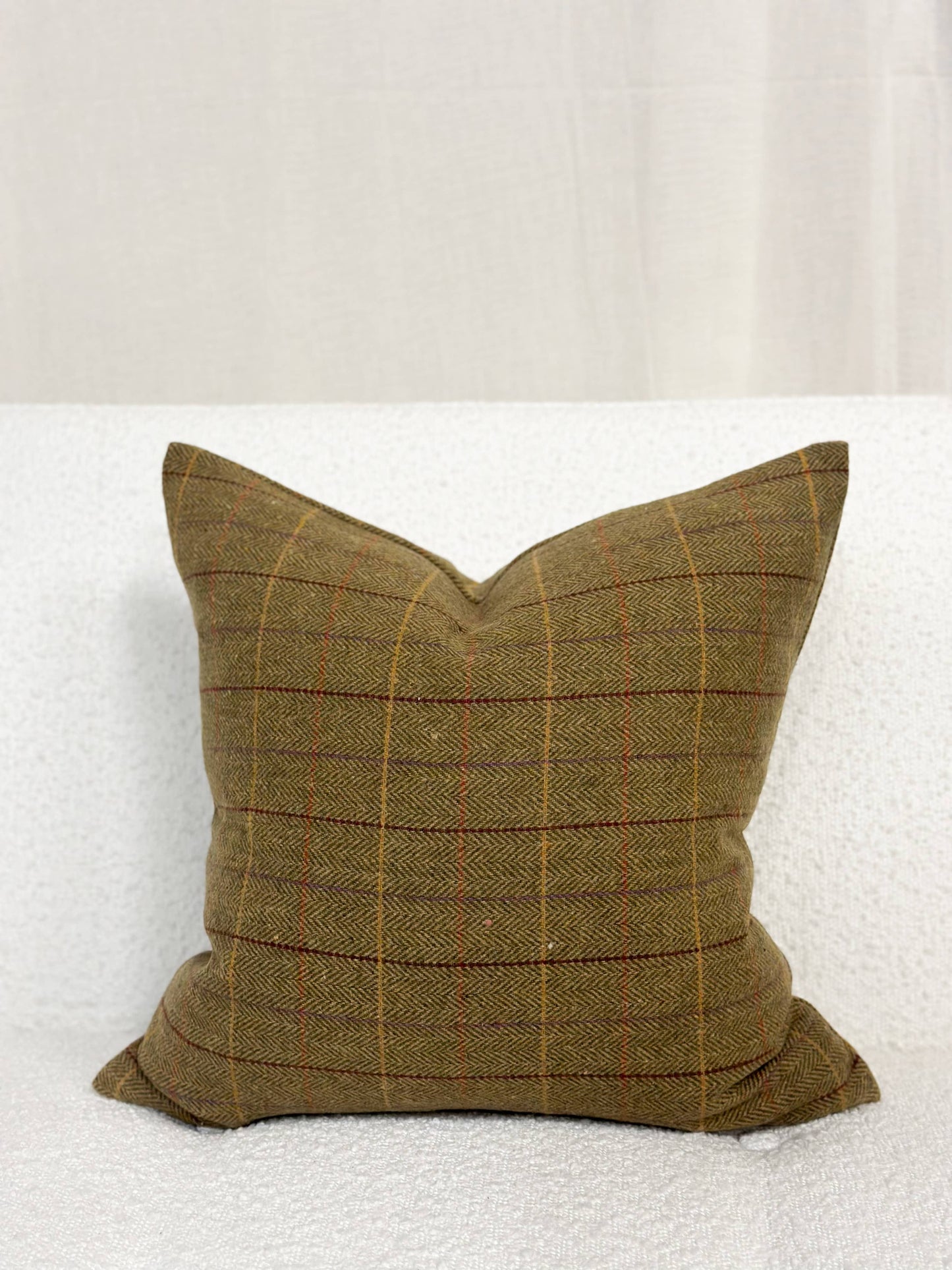 Wool Blend 45x45 - Olive Tweed