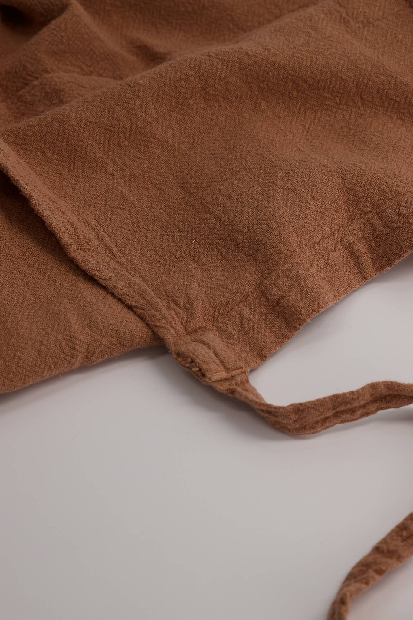 Classic french raw linen apron