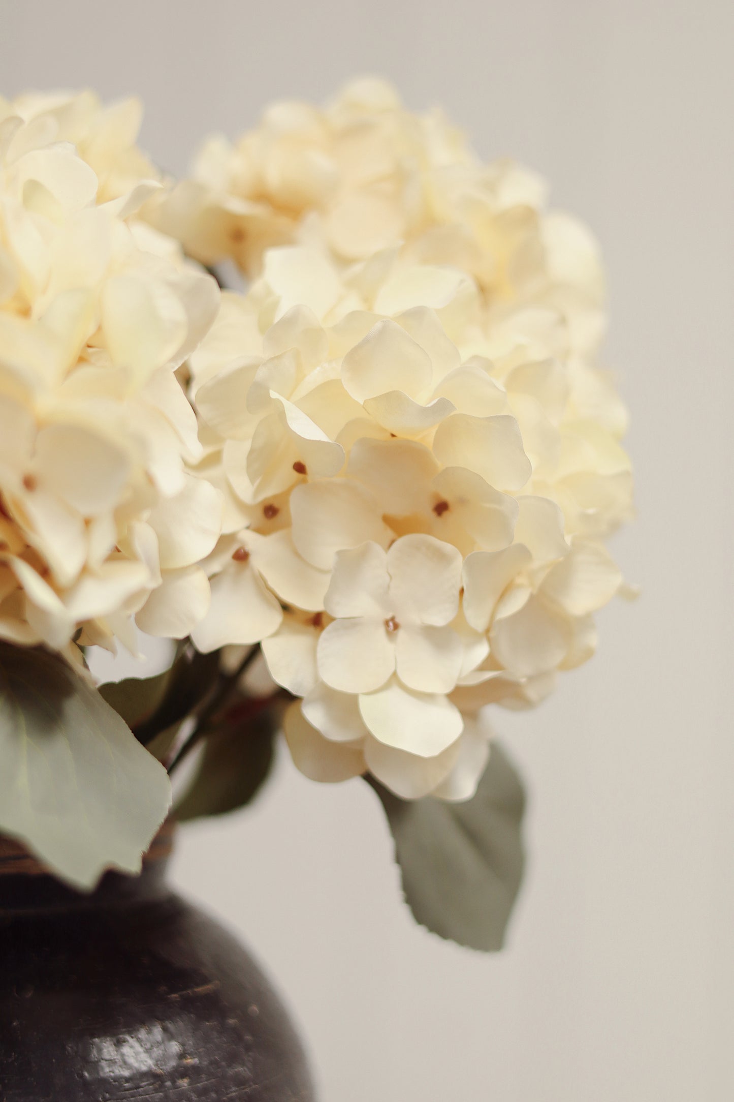 Autumn Hydrangea Spray, Cream