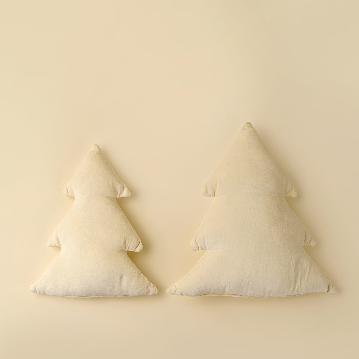 Velvet Tree Pillow, Ivory