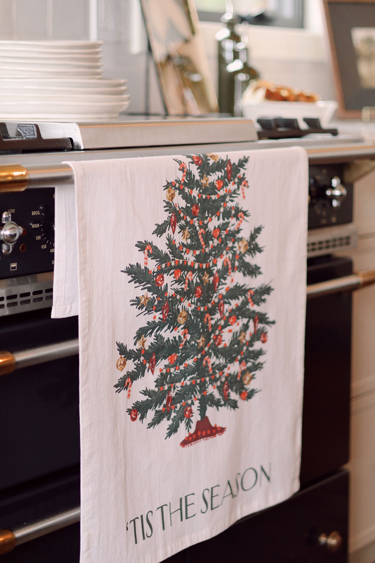 Christmas Tidings Flour Sack Tea Towels S/2