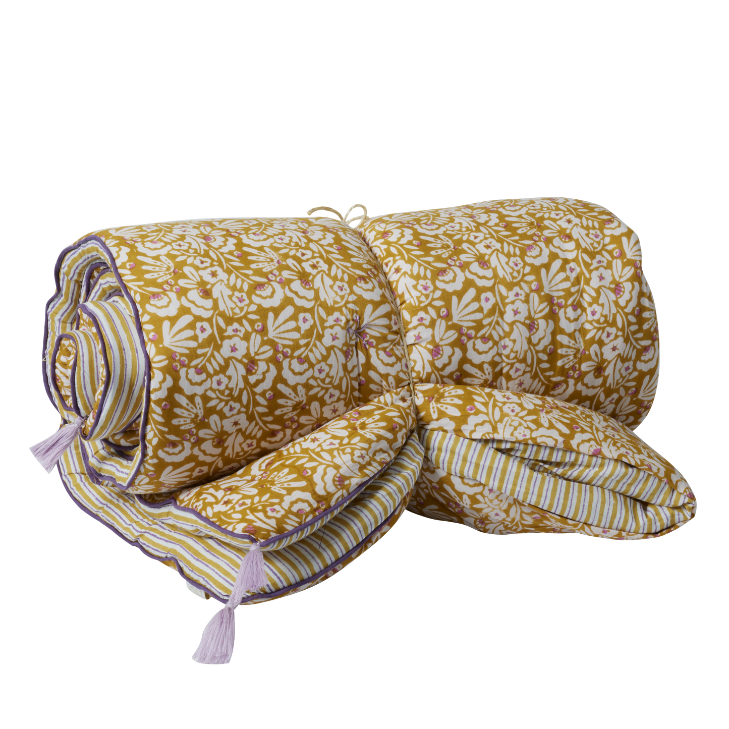 Flowers And Stripes Print Sofa Cover Iris Curry🇫🇷