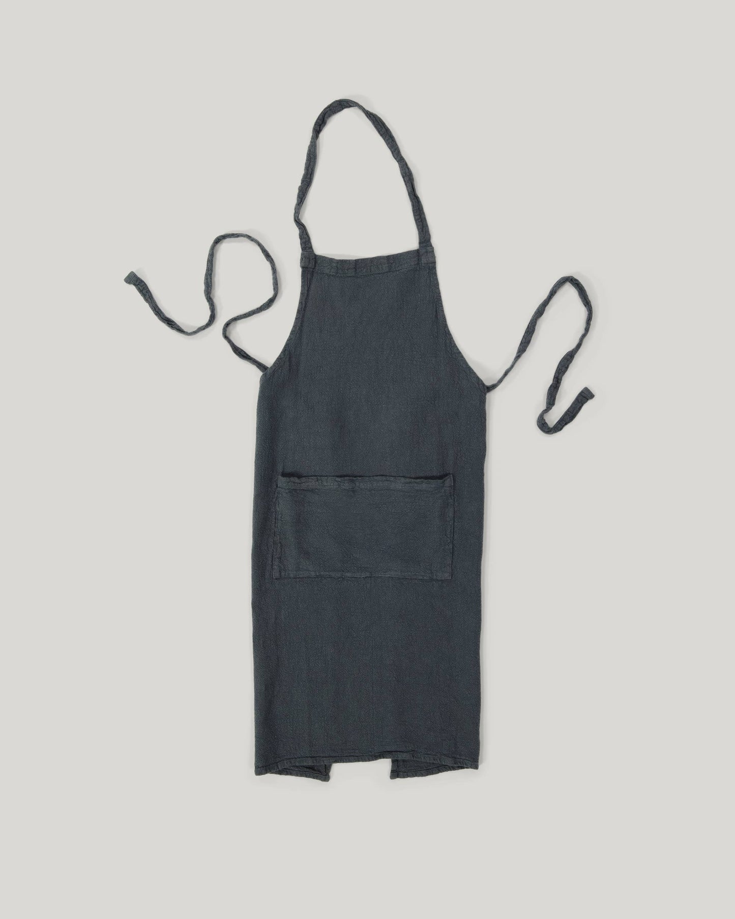 Classic french raw linen apron