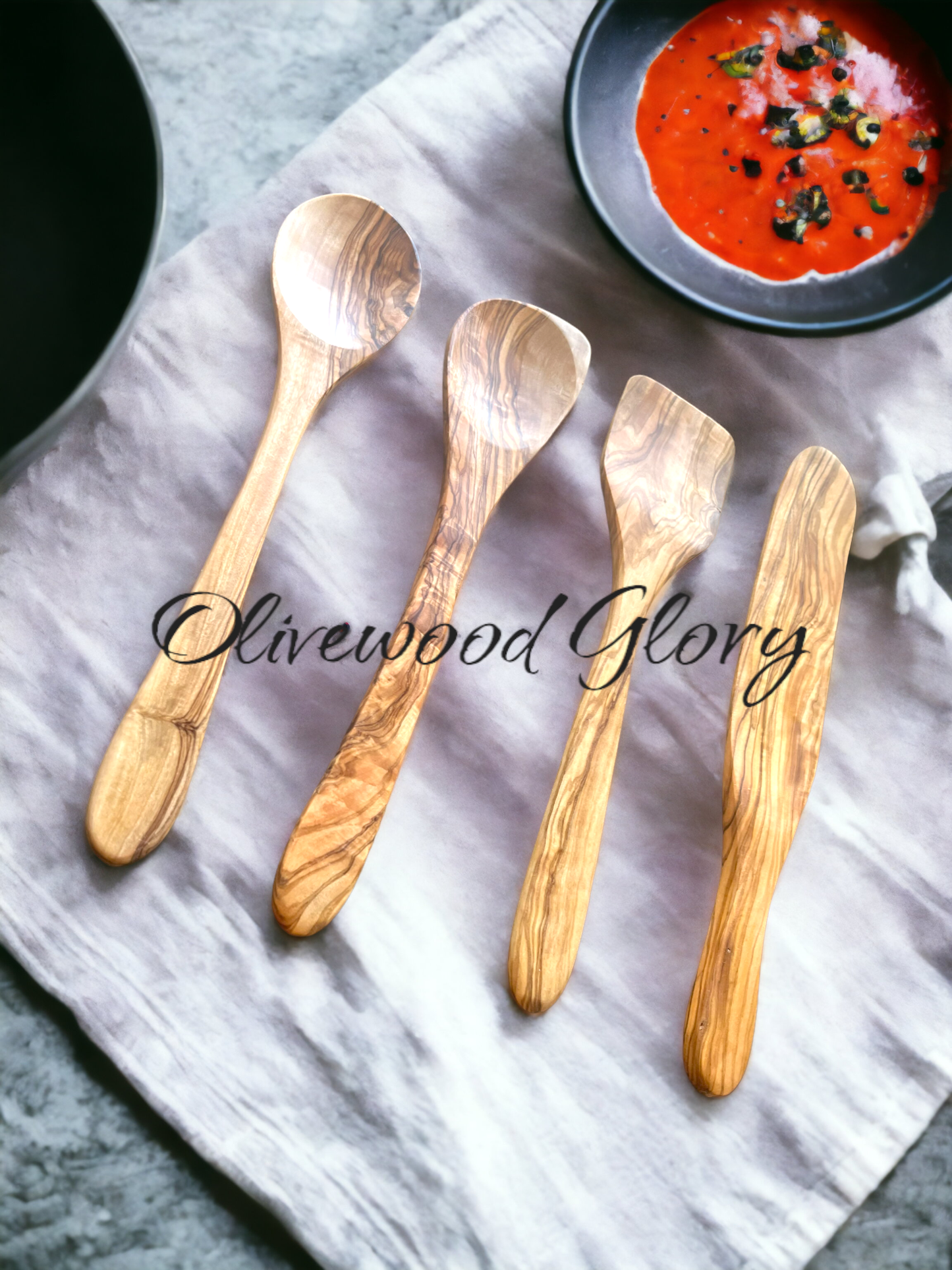 Premium Olivewood Spoon Set