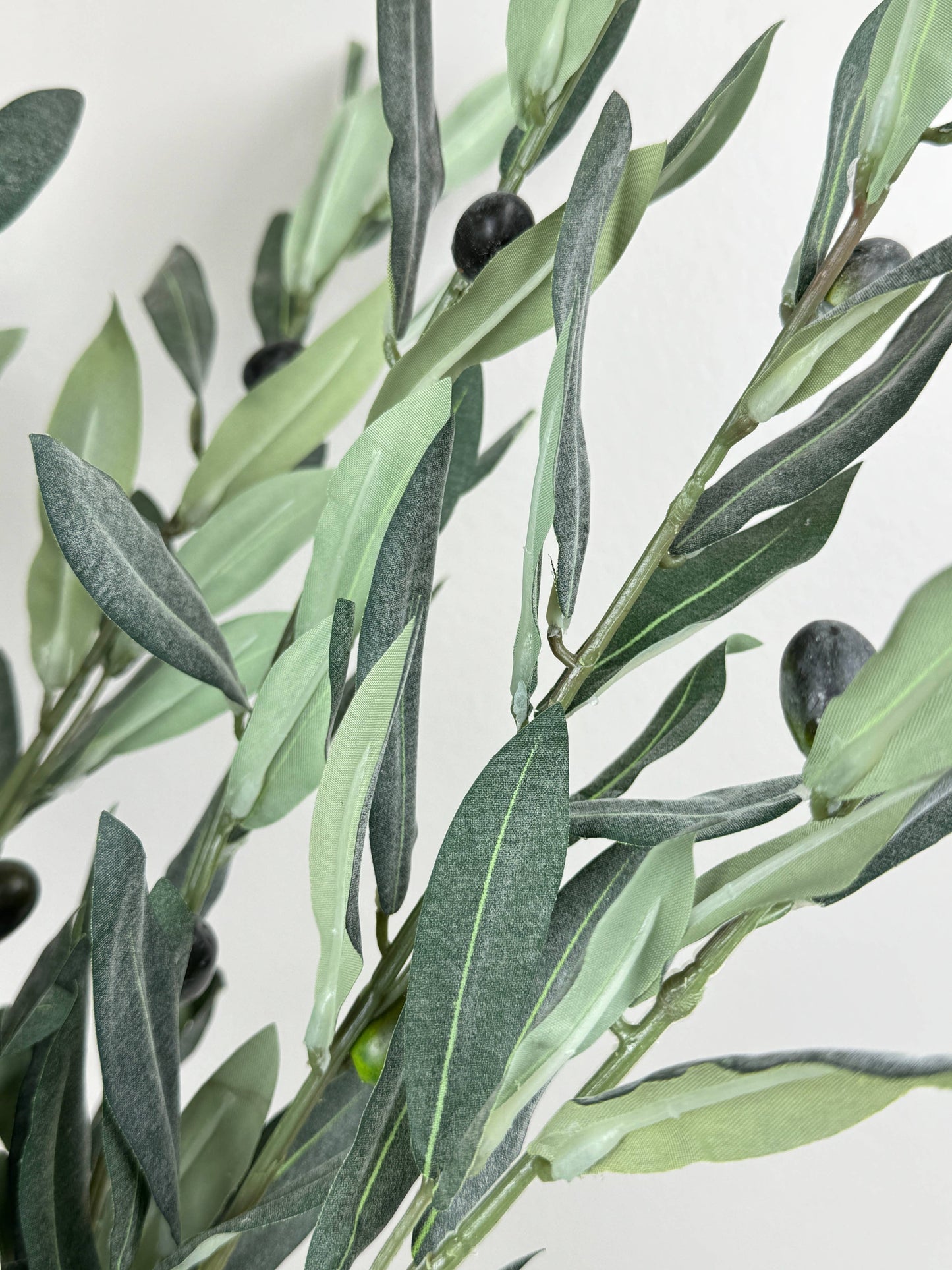 Real Touch Premium Quality Olive Branch Leaf Fruit Spray