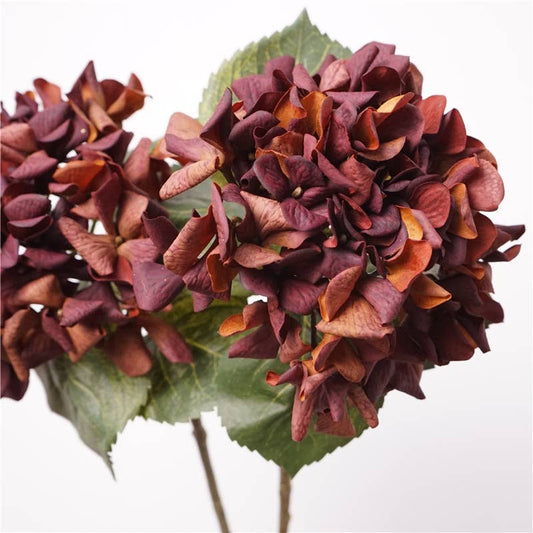 24"Lux Designer-Grade Ultra-Realistic Hydrangea–(7"Bloom)