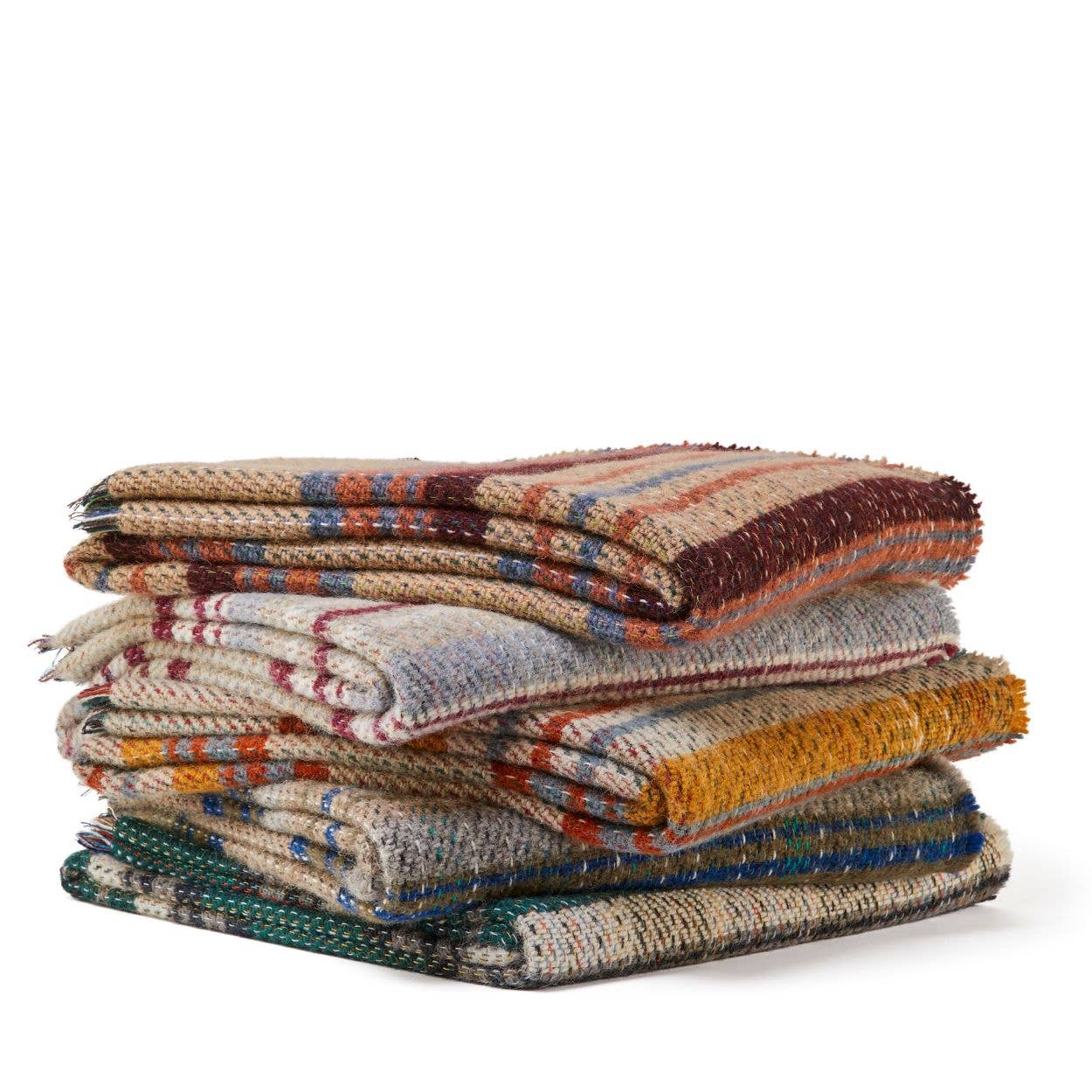 Random Recycled Wool Blanket - Large - assorted colours