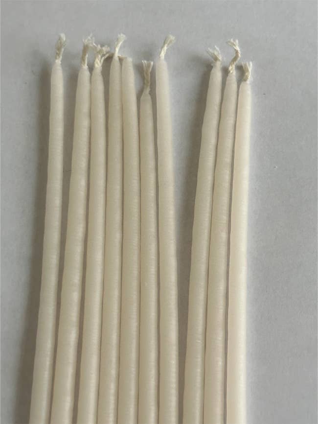 Handcrafted french birthday candles - pack of 10