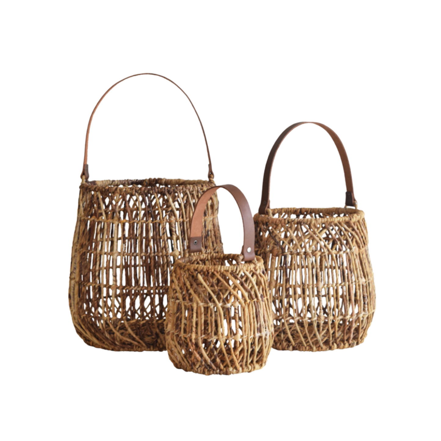 Malta Handcrafted Abaca & Leather Lantern
